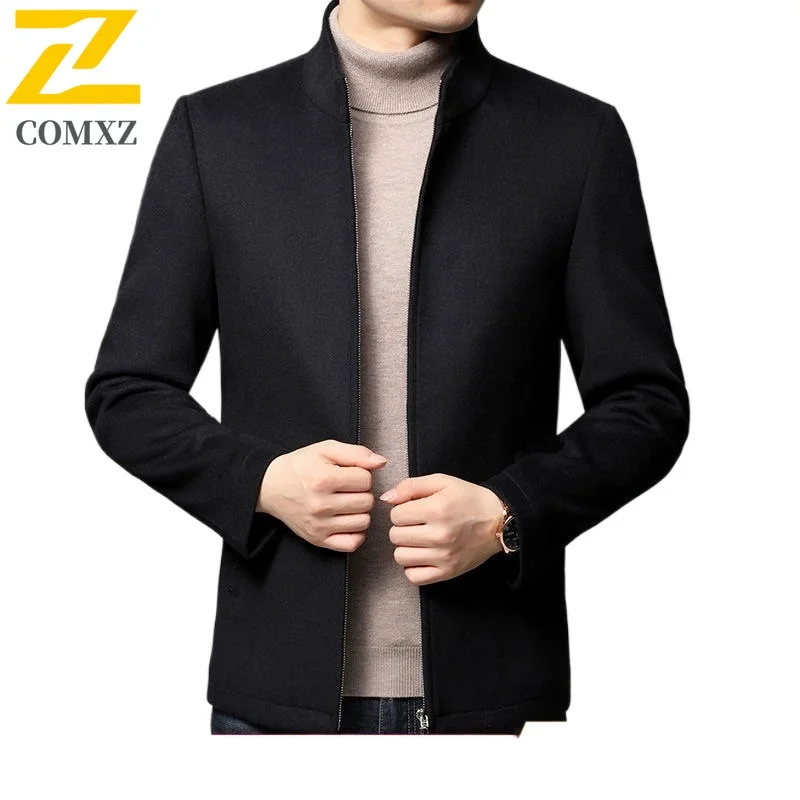 

COMXZ Men Jacket 2025 Business Casual Lightweight Luxury Golf Travel Slim Fit Work Coat Outdoor Handsome Autumn Windbreaker