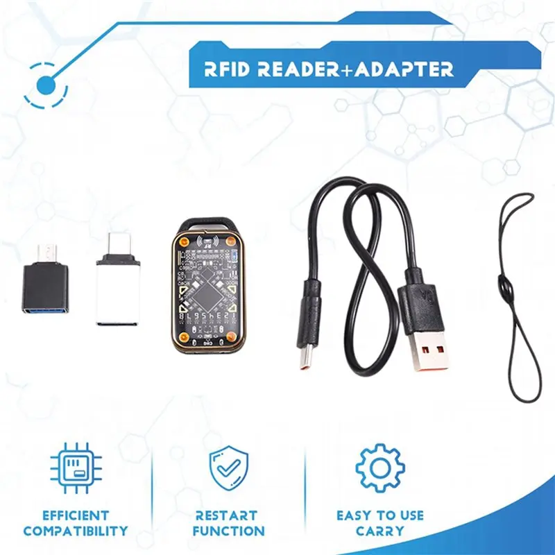 3X Chameleon Ultra Upgrade Card Emulator RFID Smart Chip Reader+15XUID Keychain 125K 13.56M Card Decode NFC Duplicator-ELEC