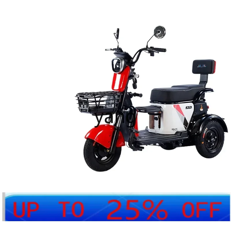 LTT electric tricycle household small with shed to help the elderly pick up children scooter