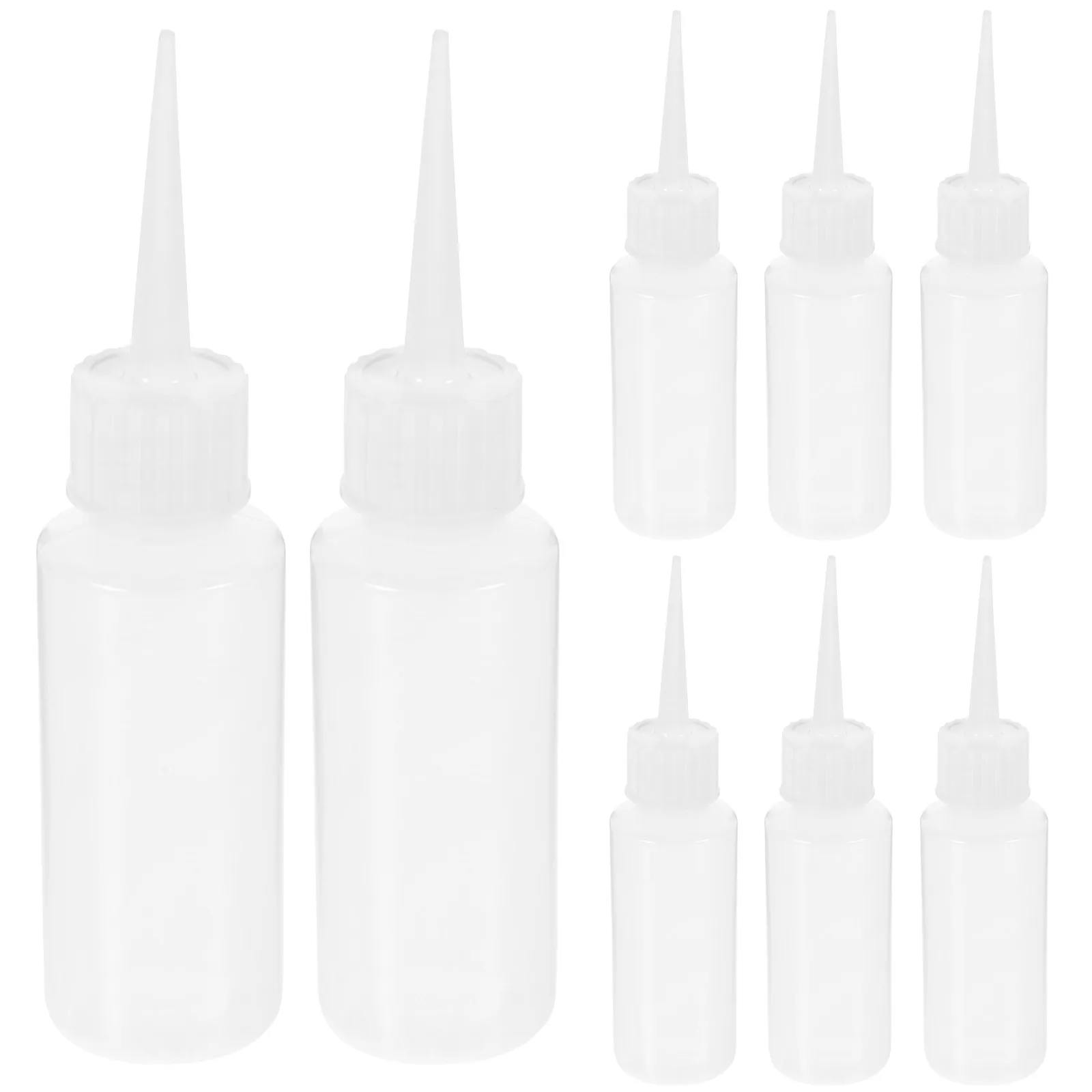 20 Pcs Small Plastic Pointed-mouth Bottle Travel Squeeze Bottles Mini Glue Applicator