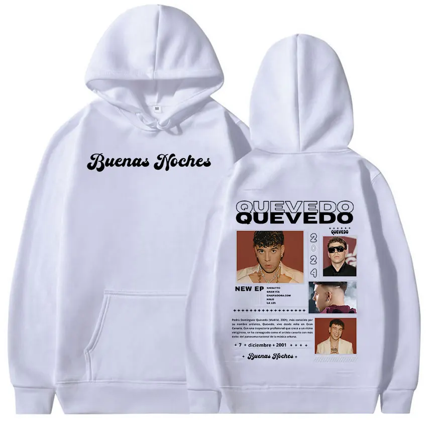 Rapper QUEVEDO Tour 2024 Graphic hoodie Men\'s Women Hip Hop Fashion pullover Sweatshirt y2k harajuku Oversized hooded Streetwear