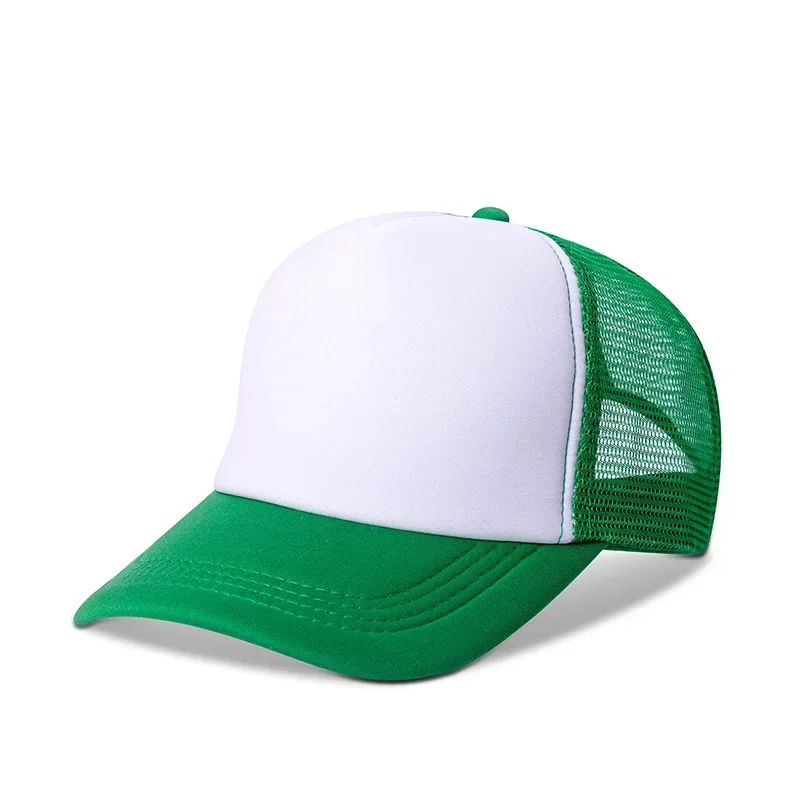 5 unids/lote sublimación multicolor gorras de béisbol para adultos sombreros en blanco para la escuela Camping al aire libre y uso deportivo