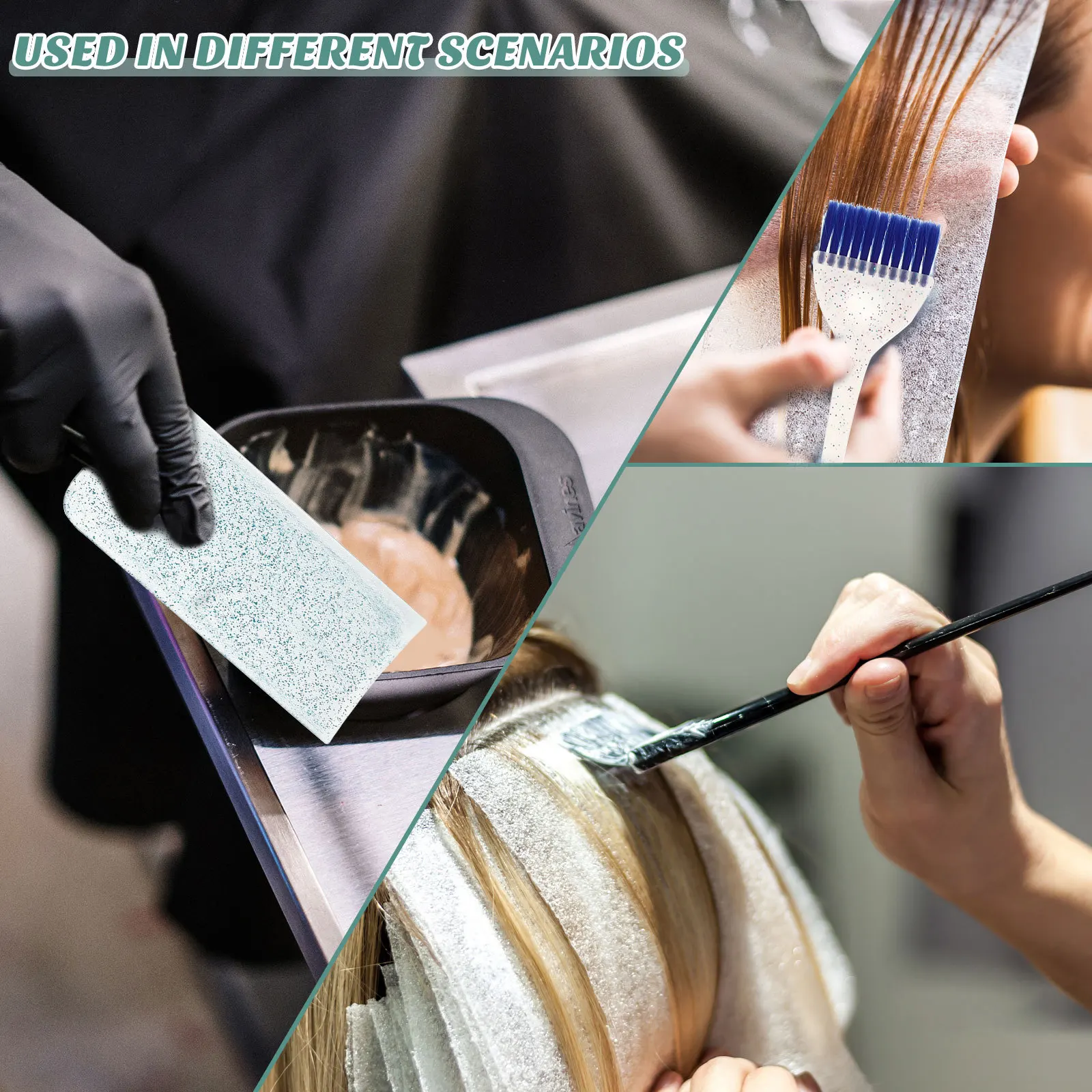 1Set Hair Coloring Board Plastic Nylon Hairdressing Tool for Professional Salon Home Dye Application Hair Dye Paddle - Image 2