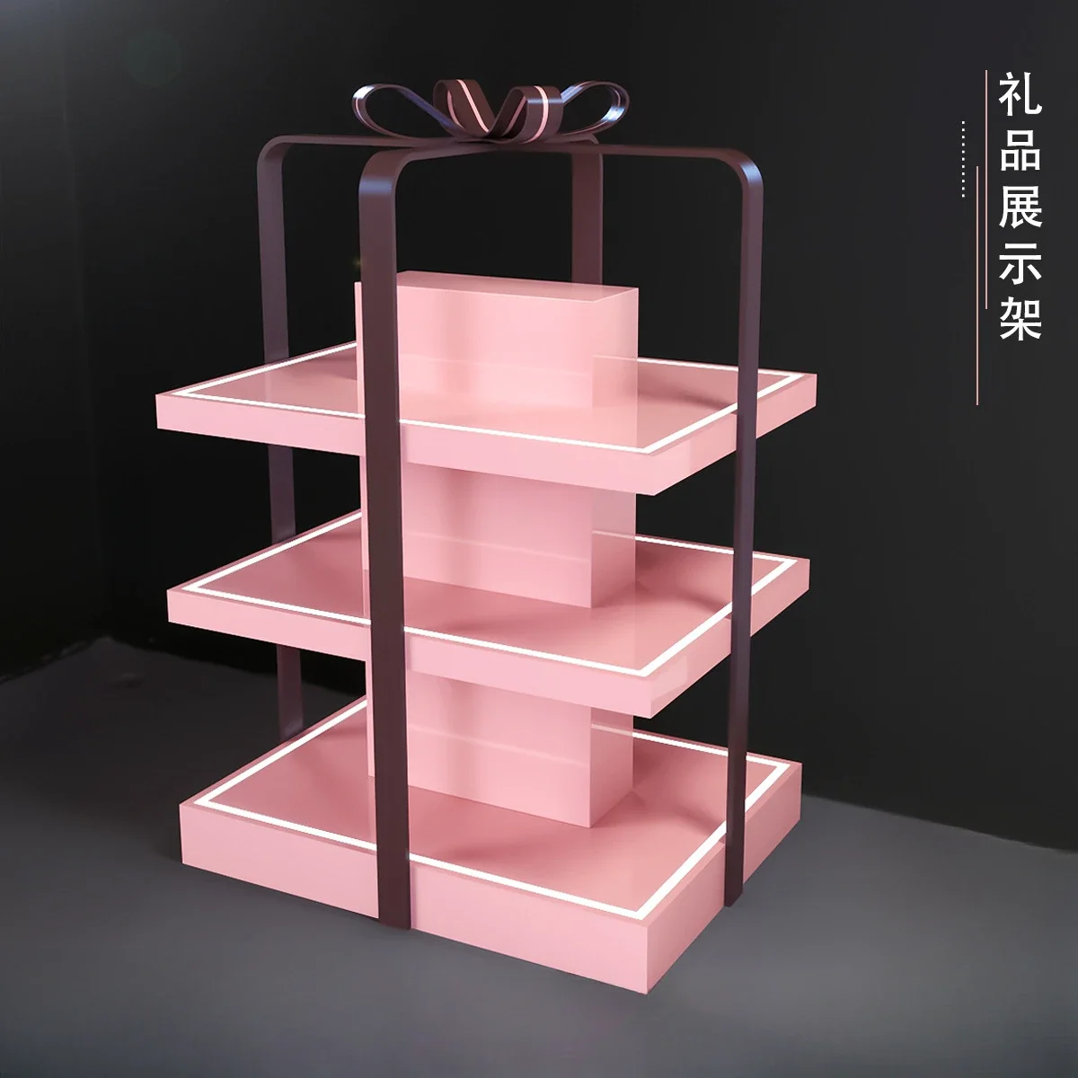 Special-shaped Nakajima display shoe bag gift display multi-layer paint booth bag display shelf