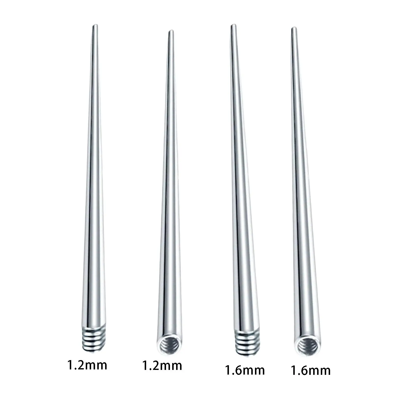 تفتق ملولب من الفولاذ المقاوم للصدأ ، أداة ثقب للأذنين ، مجوهرات ، 6 صانعة