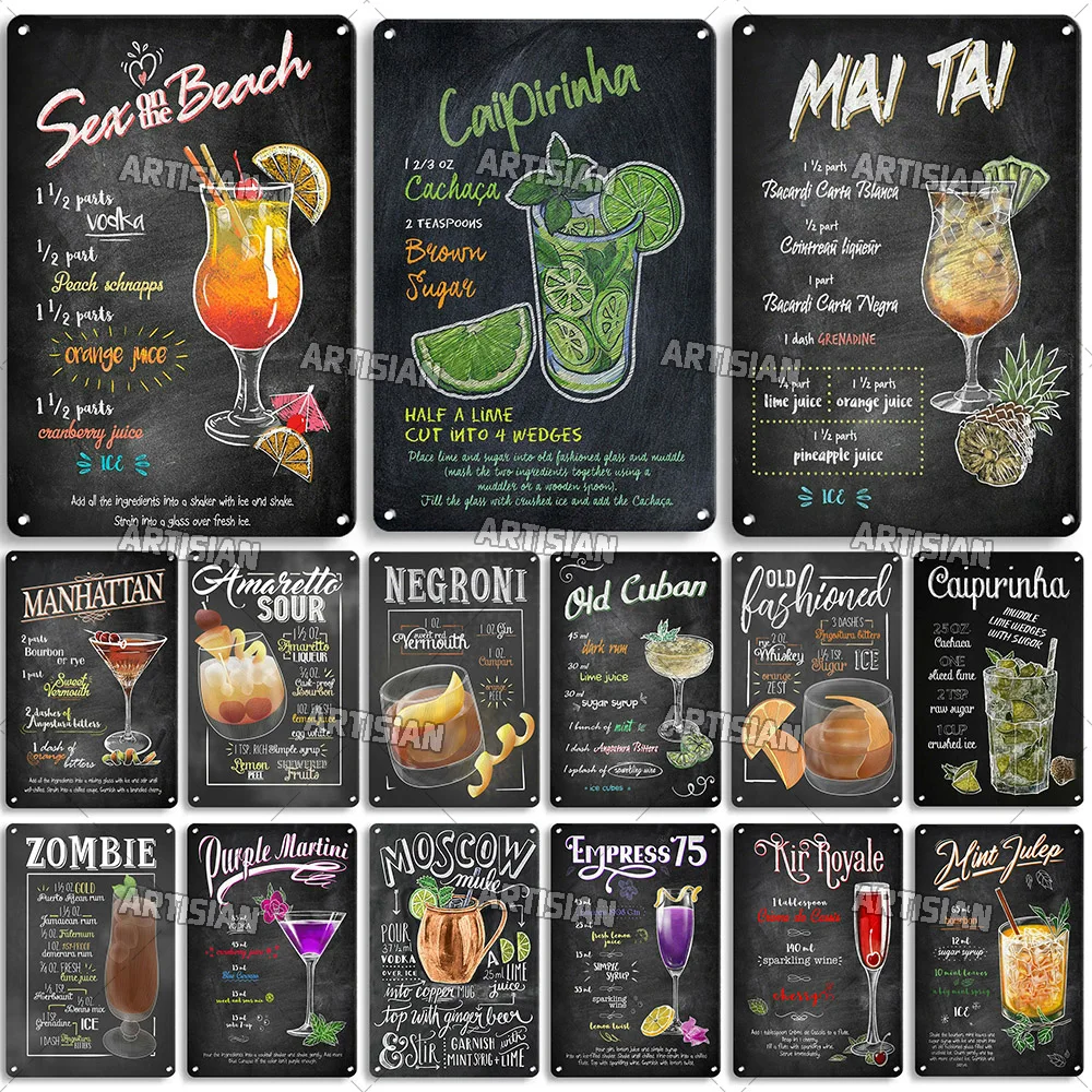 Cocktail Metal Post…