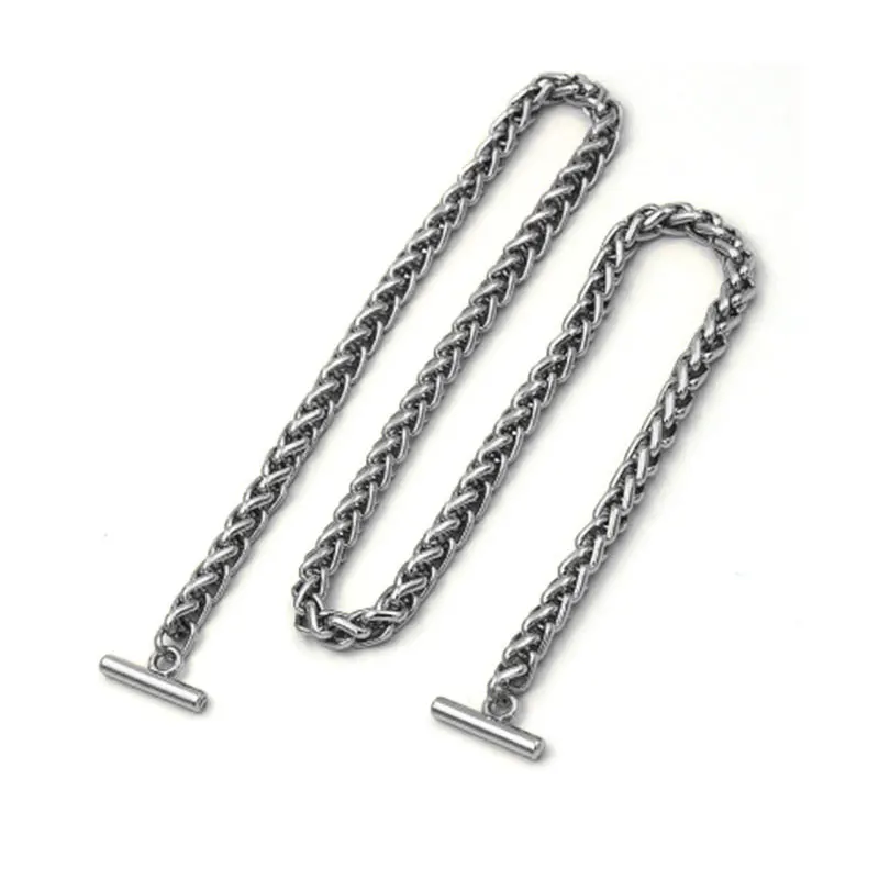 Alça longa de metal para sacos, alças DIY, acessórios de substituição destacáveis, alça estendida, 100-120cm