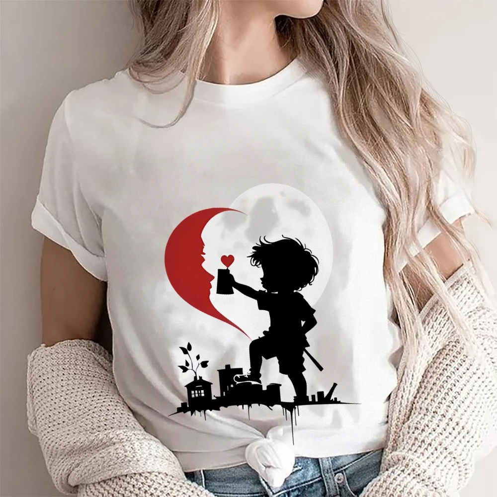 

Anime Hand-Painted Women's Oversized Y2K Graphic Tee | Hand-Painted Art Korean Style | 2025 Summer Cool T-shirt