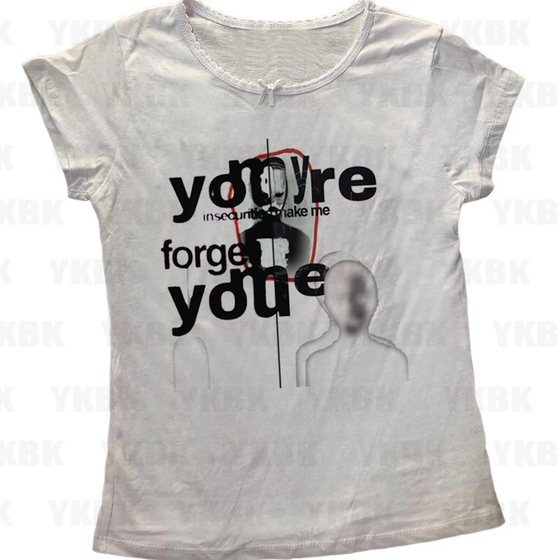 Leuke Meisjes Casual Baby Tank Harajuku Anime Punk Print Lange Mouw Straat Tops Vintage Y2k Stijl Emo Vrouwen Vest 90s Mode