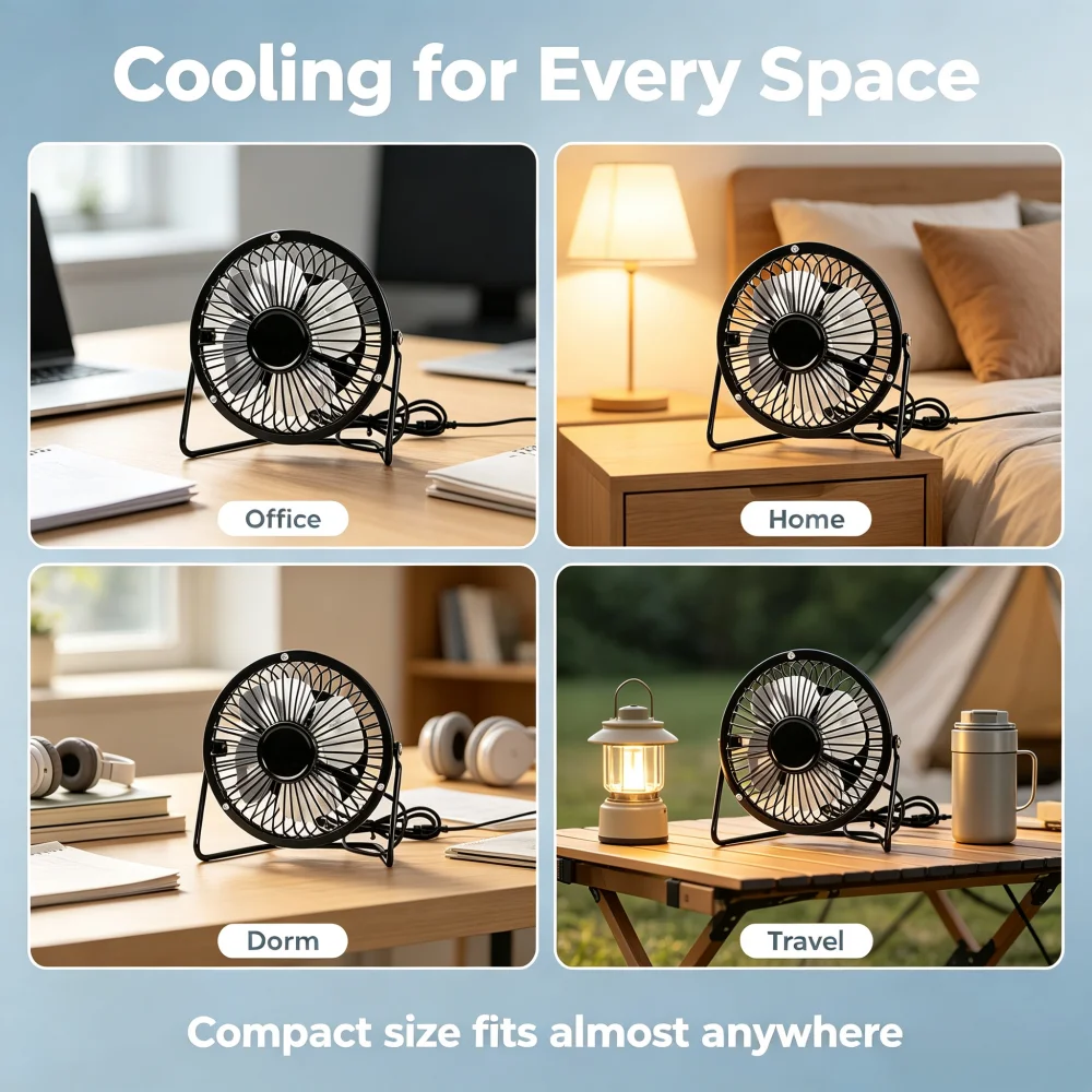 4 Inch USB Desktop Fan, Mini P - Office Furniture Brands 评论和价格