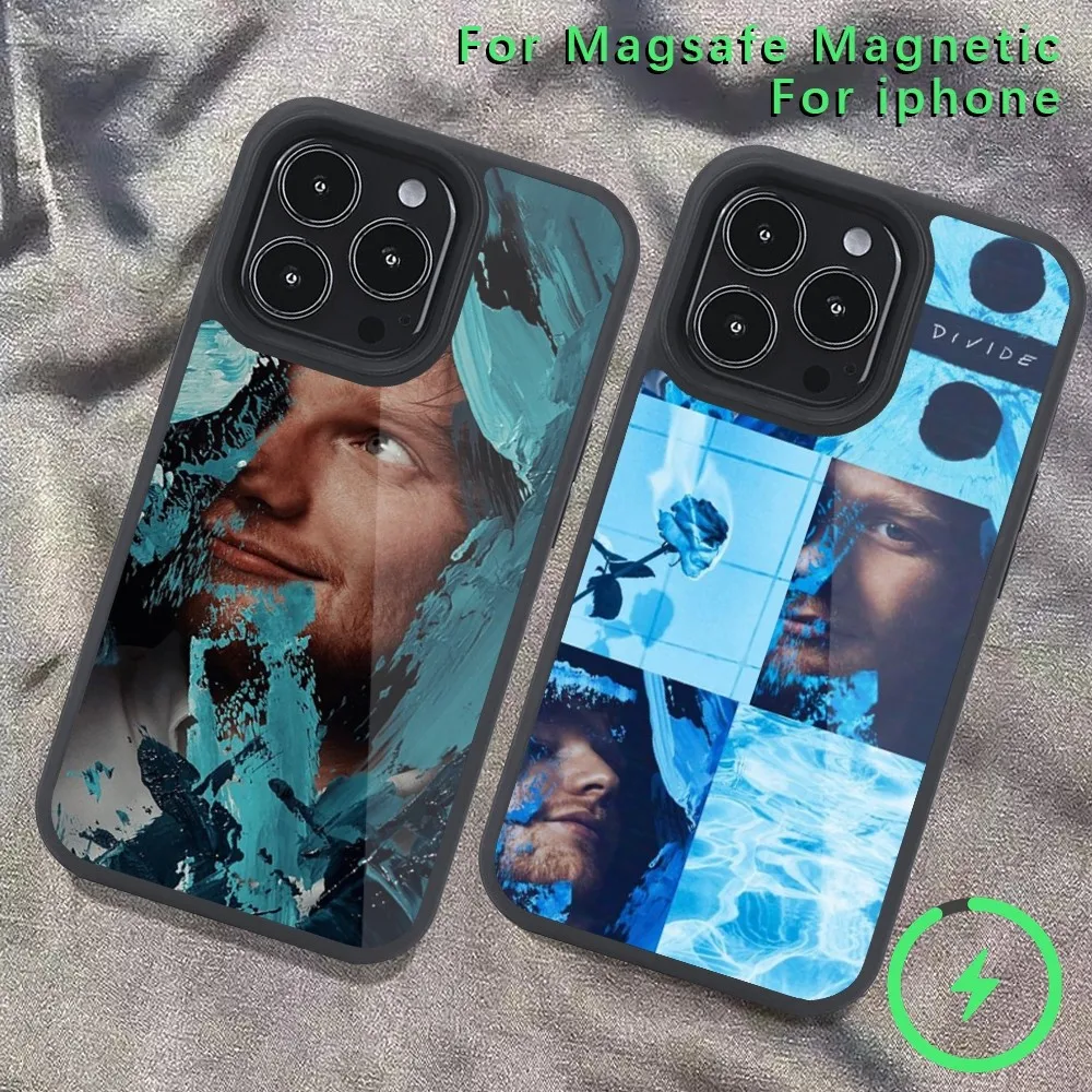 E-Ed S-Sheeran singer Phone Case  For iPhone 14 13 12 11 15 Pro Max Magsafe Wireless Charge Plus Mini Cover