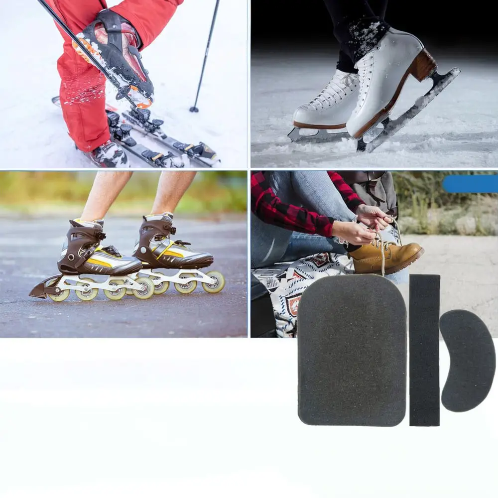 Winter Sports Ski Boot Ankle Protectors Memory Foam Shin Support Pads Self Adhesive Inserts For Foot Comfort Gear