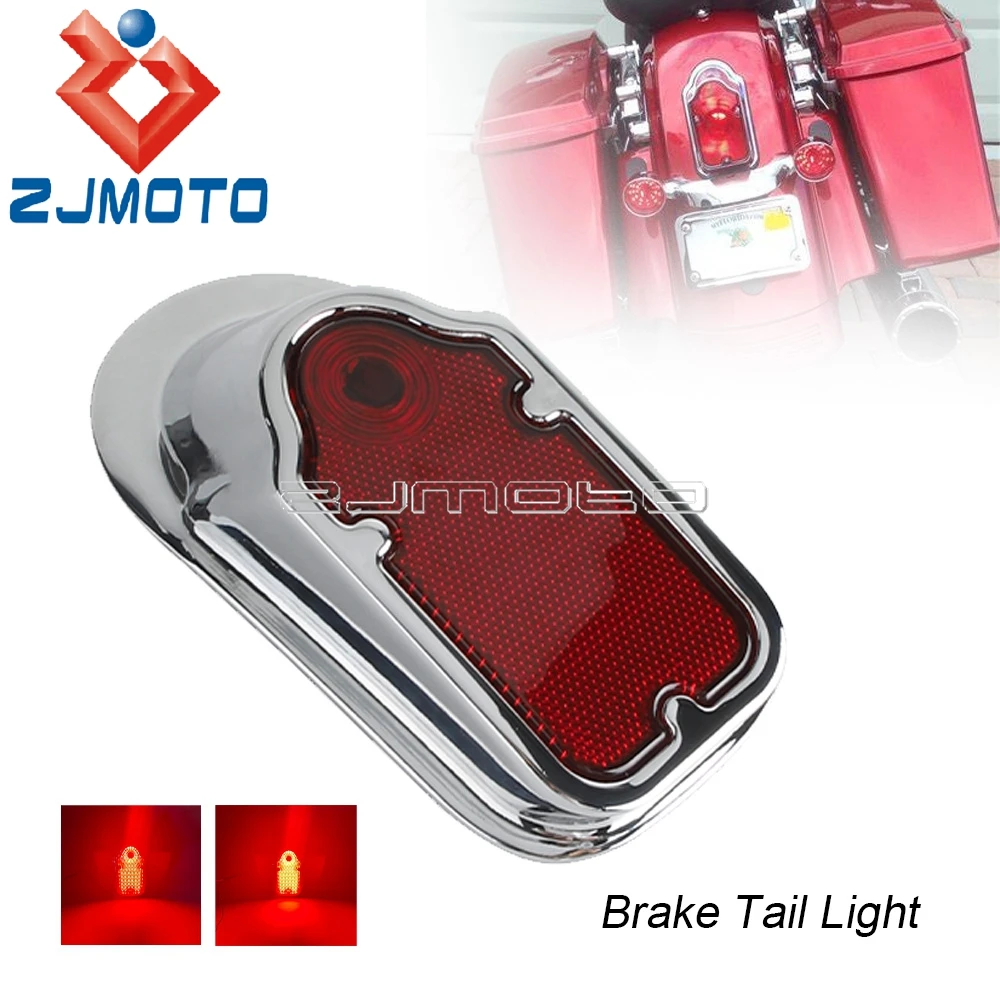 Universal Motorcycle LED Tail Light Integrated Rear Brake Lamp For Harley Cafe Racer Chopper Bobber Honda Yamaha Custom Taillamp