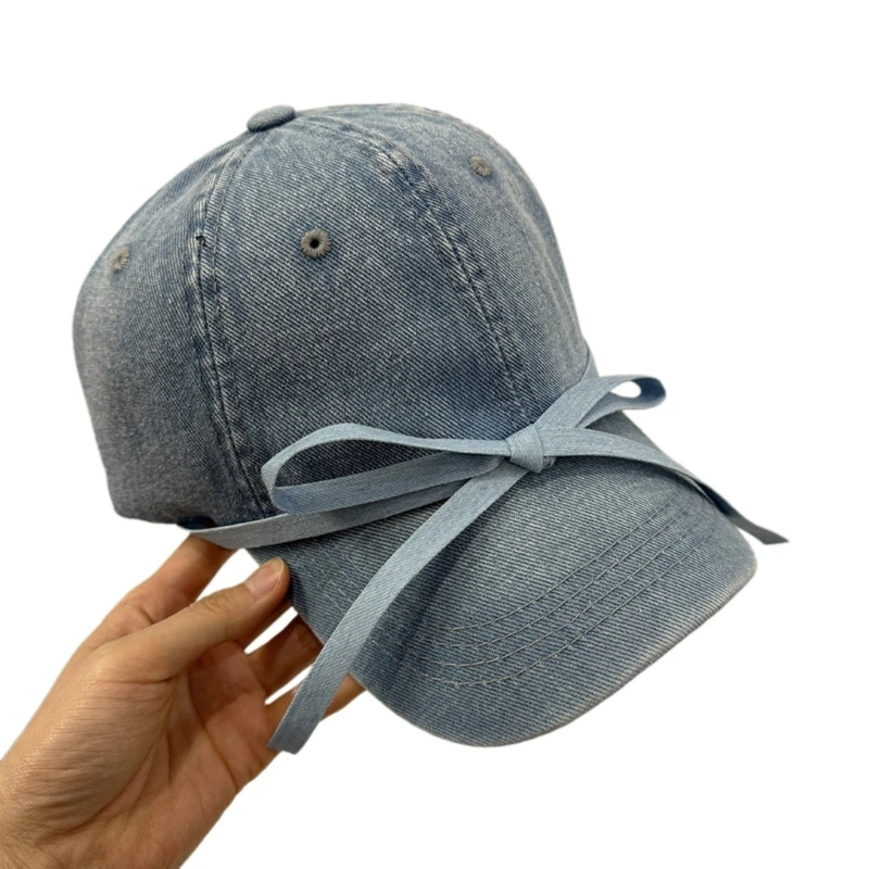 Modern Studded Bow Baseball Hat for Exercise Soccer Yoga Running Sports