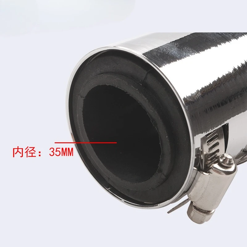 Kit de tuyau de radiateur 24 "36" 48 ", kit de tuyau d'eau de refroidissement de radiateur flexible en acier inoxydable avec pince à capuchon, type universel