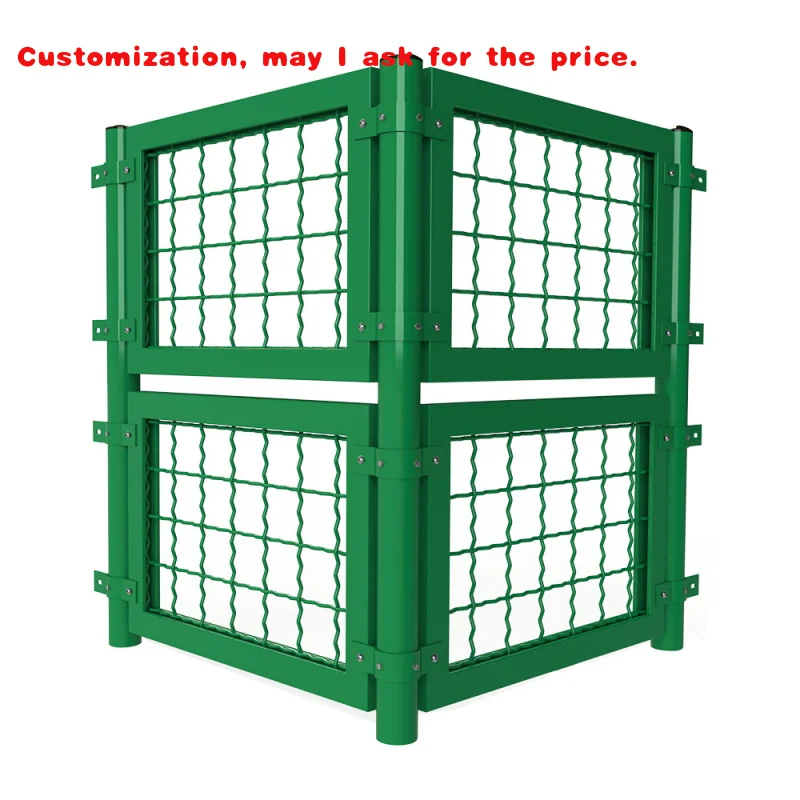 custom.PVC Coated Chain Link Fence Outdoor Sports Field Basketball Court Playground Stadium Protective Mesh