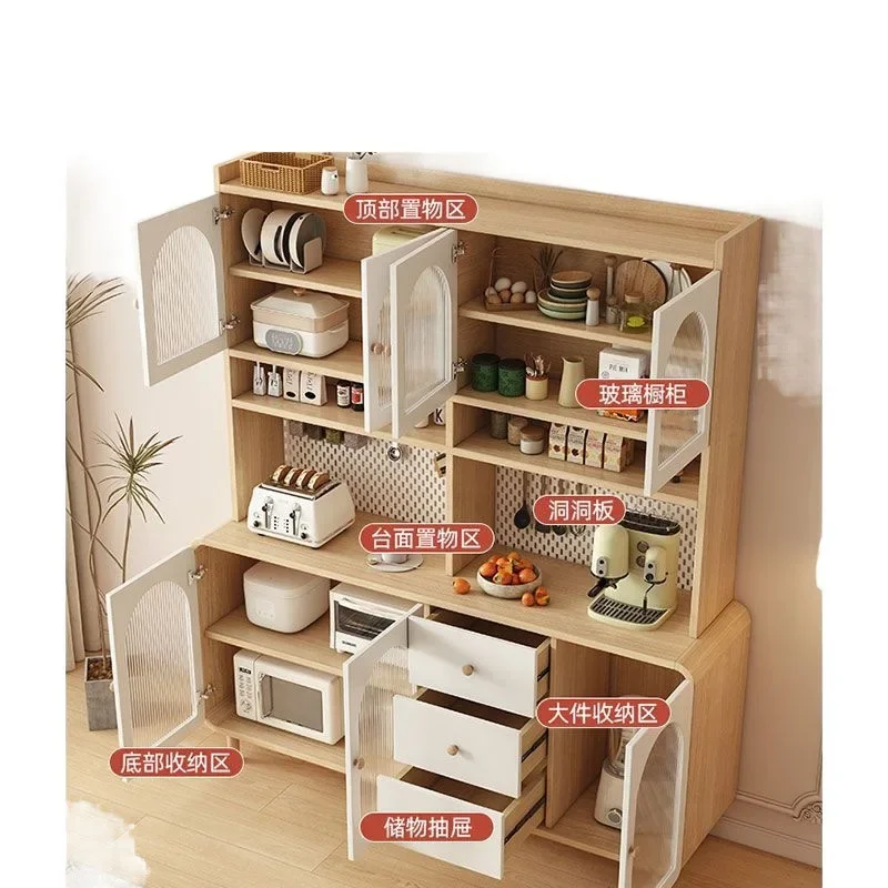 

Integrated home kitchen Living room wine cabinet Modern simple light luxury