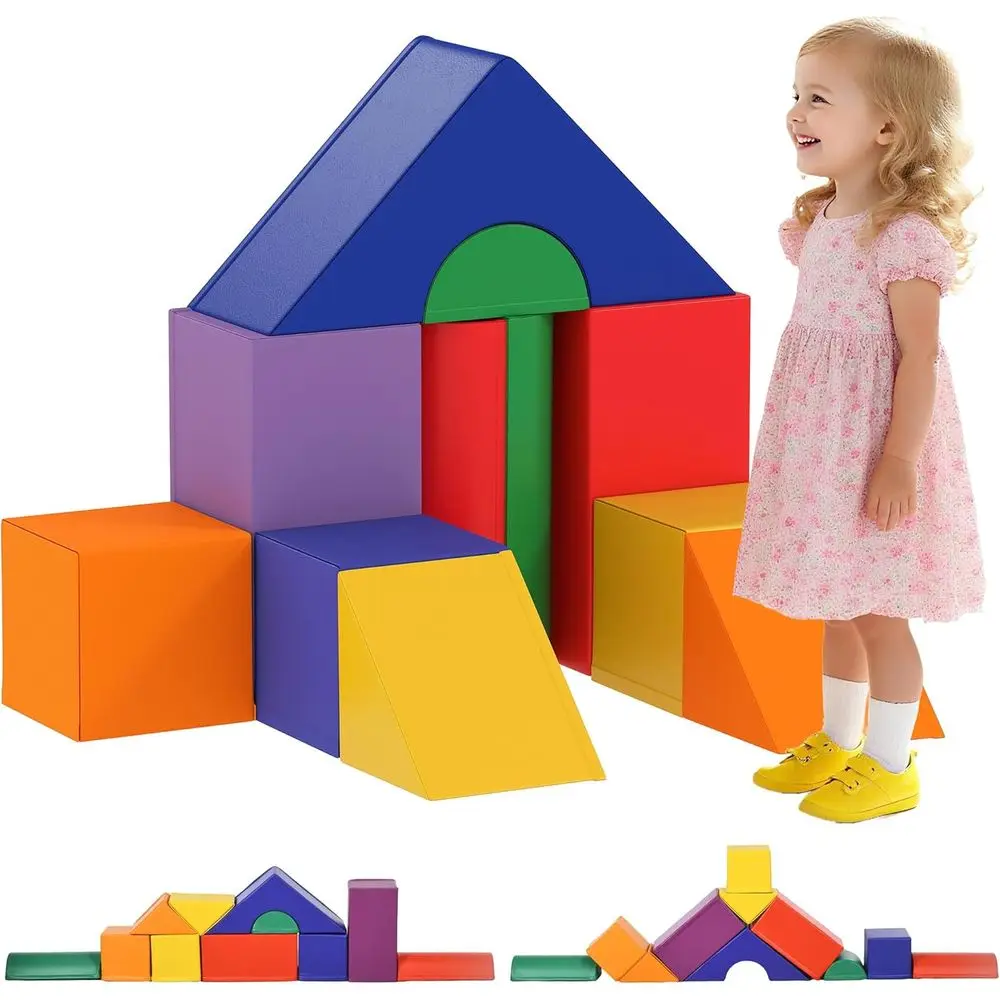 

11-Piece Toddler Activity Playset, Climbing Blocks for 1-3 Years Old, Gender-Neutral, Assorted Colors