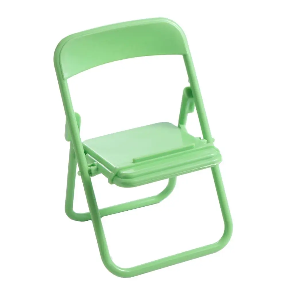 

Sweet Plastic Mobile Phone Holder ABS Decorative Mini Chair Phone Stand Foldable Mini Chair Mini Phone Holder Men
