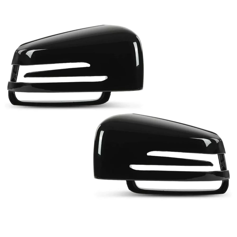 

​Glossy Black Mirror Cover Caps Fit For Mercedes Benz W204 W221 W212 C207 C6