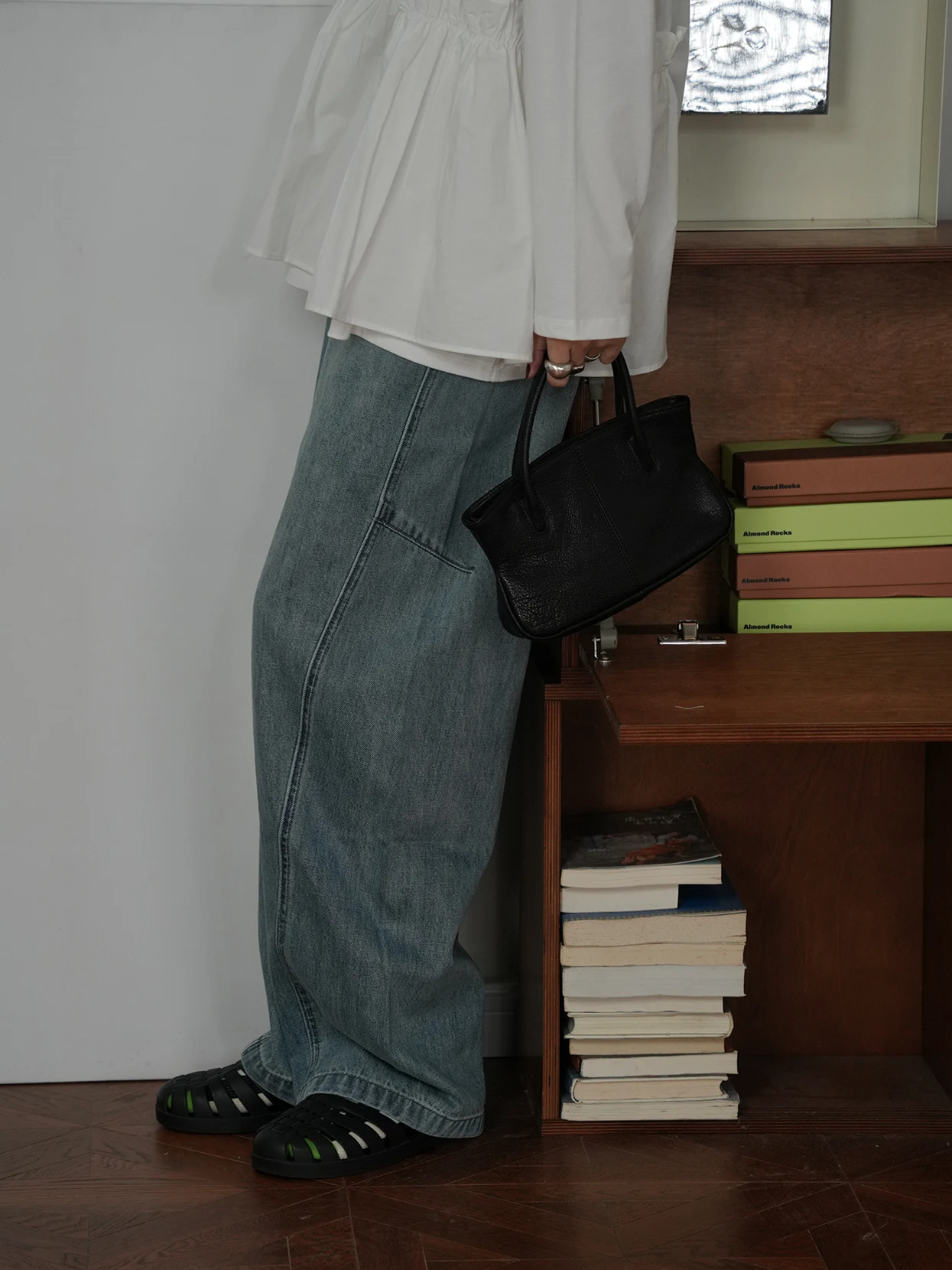 

Джинсы с широкими штанинами, женские модные джинсы с аэроферой, джинсы длиной до пола, винтажные износостойкие джинсы