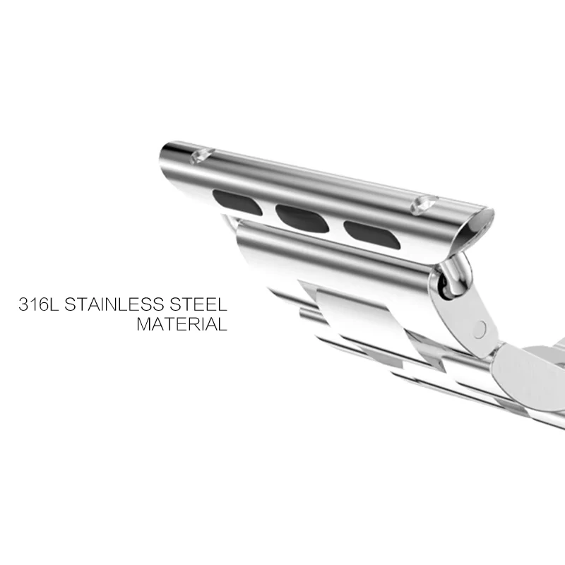 Adattatore connettore in acciaio inossidabile 2 pezzi per Apple Watch 44mm 40mm 42/45mm 41mm 38 Connettori Accessori per Iwatch 6 5 7 8 9 Se