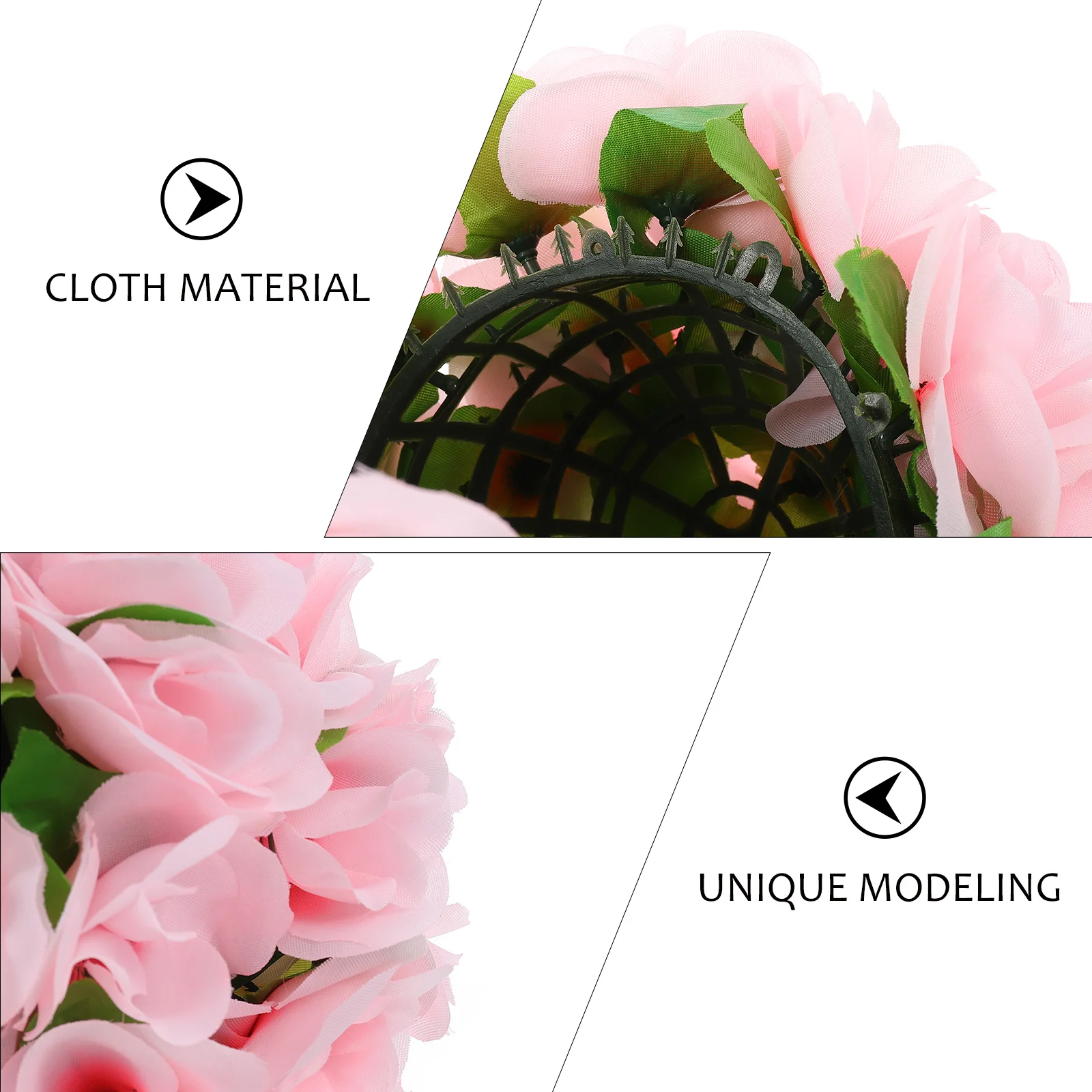 

Simulation Rose Flower Ball Premium Material Wedding Decor Bright Color Hanging Pendant Kissing Balls Wedding Layout Ornament