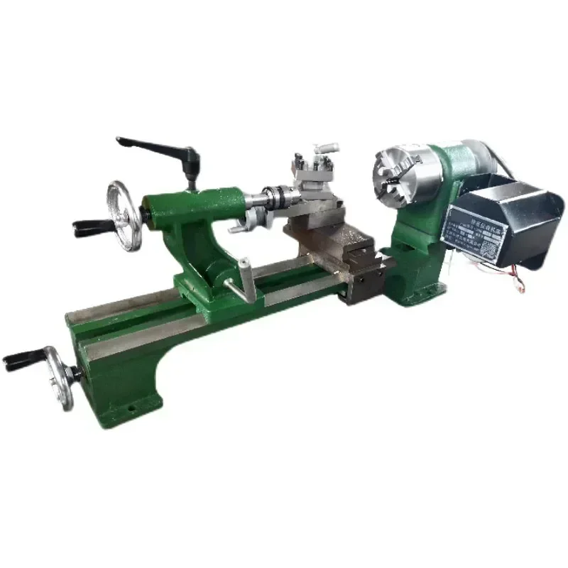 Cast Iron Desktop Mini Metal Lathe High Precision Low  Compact Small Machining Instrument Portable Metal Processing Equipment