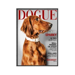 Custom Animals Magazine Dog Cat Pets Photo Fashion Poster Wall Art Canvas Painting Wall Pictures For Living Room Decor Unframed