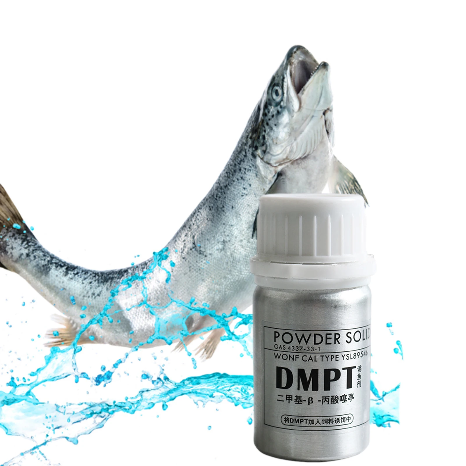 

30g/60g DMPT Fishing Bait Additive Powder Carp Fish Attractive Smell Lure Tackle Food Accessories Water Carps Crucian Tilapia