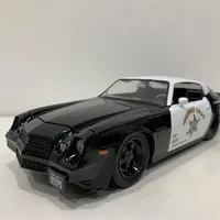 1:24 1979 Chevrolet Camaro Z28 police car High Simulation Diecast Car Metal Alloy Model Car Children's toys collection gifts