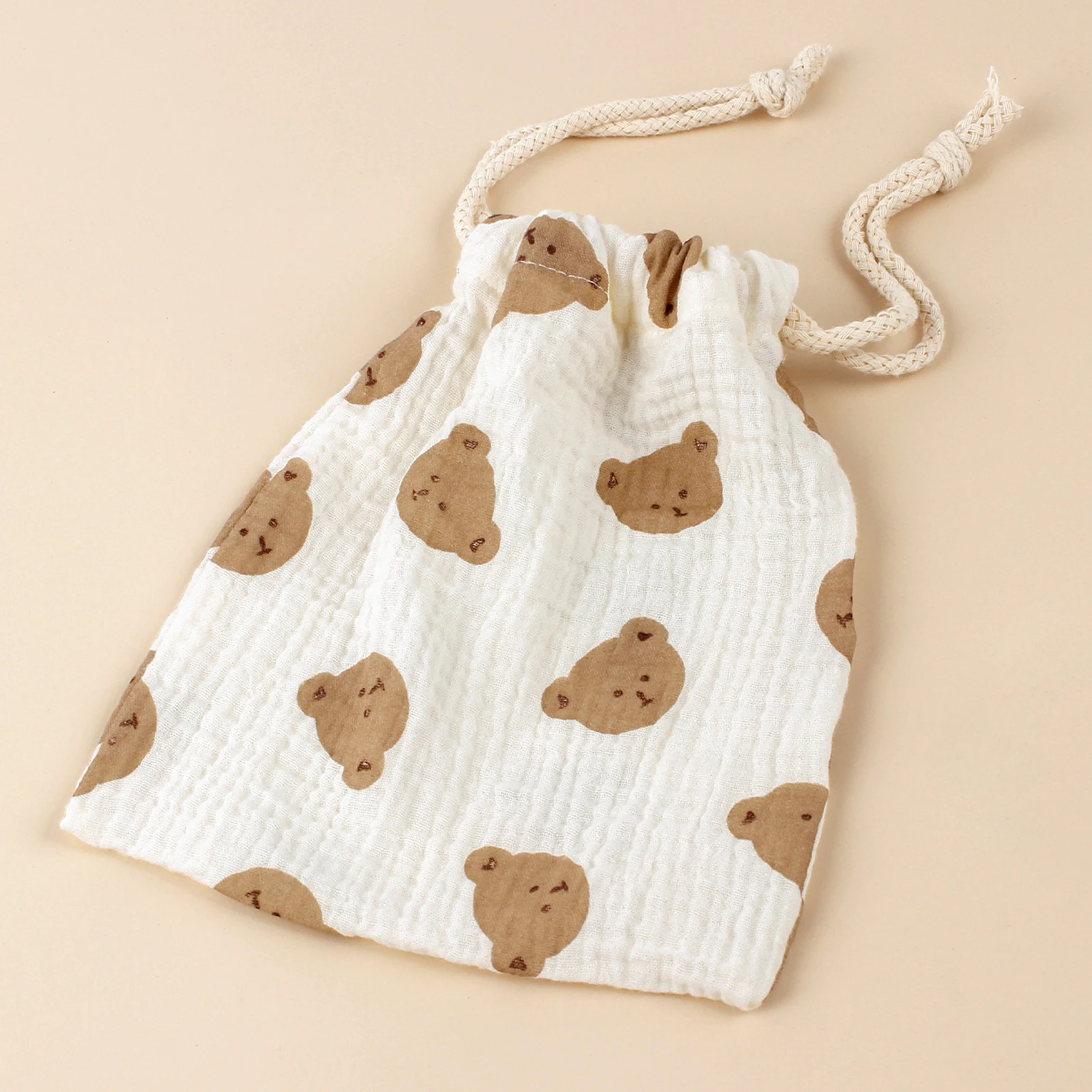 Print Baby Stroller Outing Items Storage Bag Cotton Drawstring Dustproof Stroage Bag Toddler Diaper Bag Multifunction Mommy bag