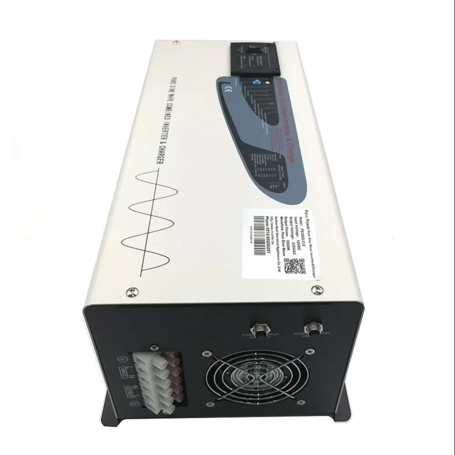 Factory Pure Sine Wave DC To AC 3000W UPS Solar Panels 24V 220V Inverter Low Frequency with Charger for Home Factory Pure Sine