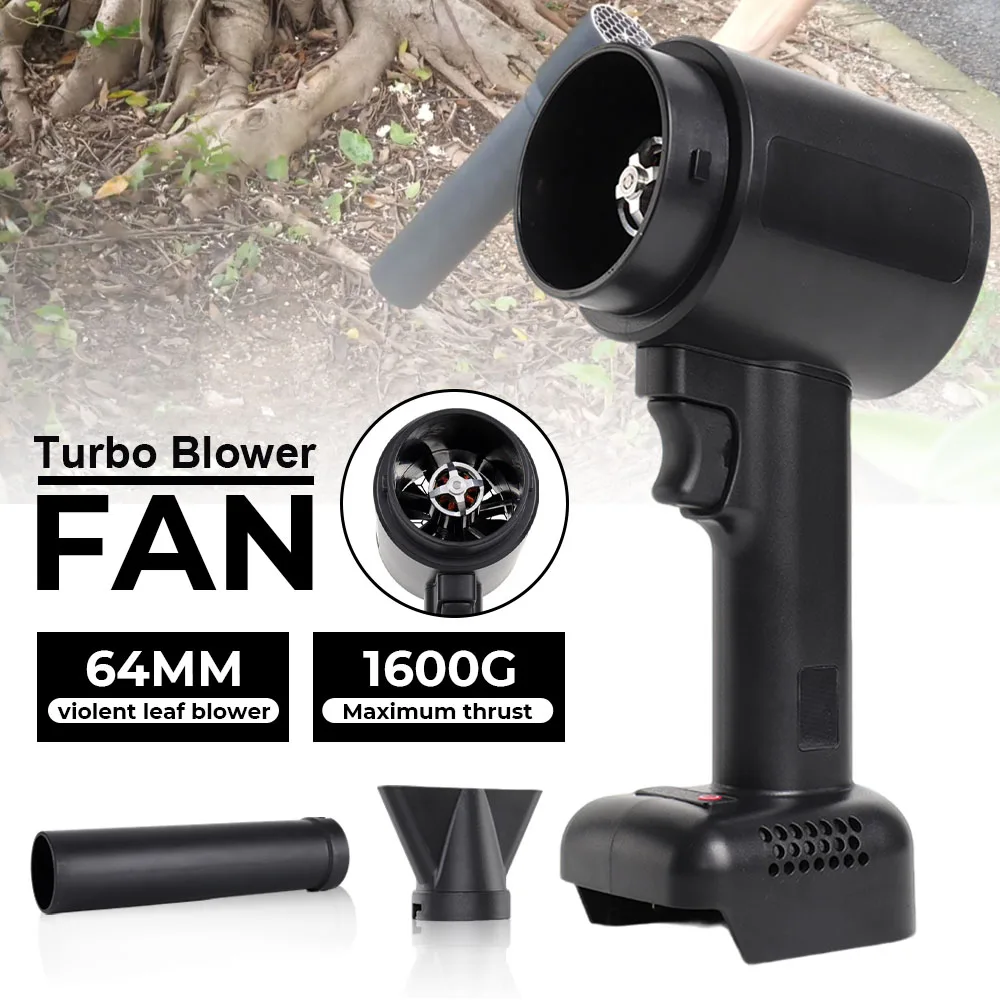 

Электрическая турбовоздуходувка, бесщеточная аккумуляторная воздуходувка, мощная воздуходувка для листьев, ручная воздуходувка для удаления пыли, для аккумуляторов Makita (без аккумулятора)