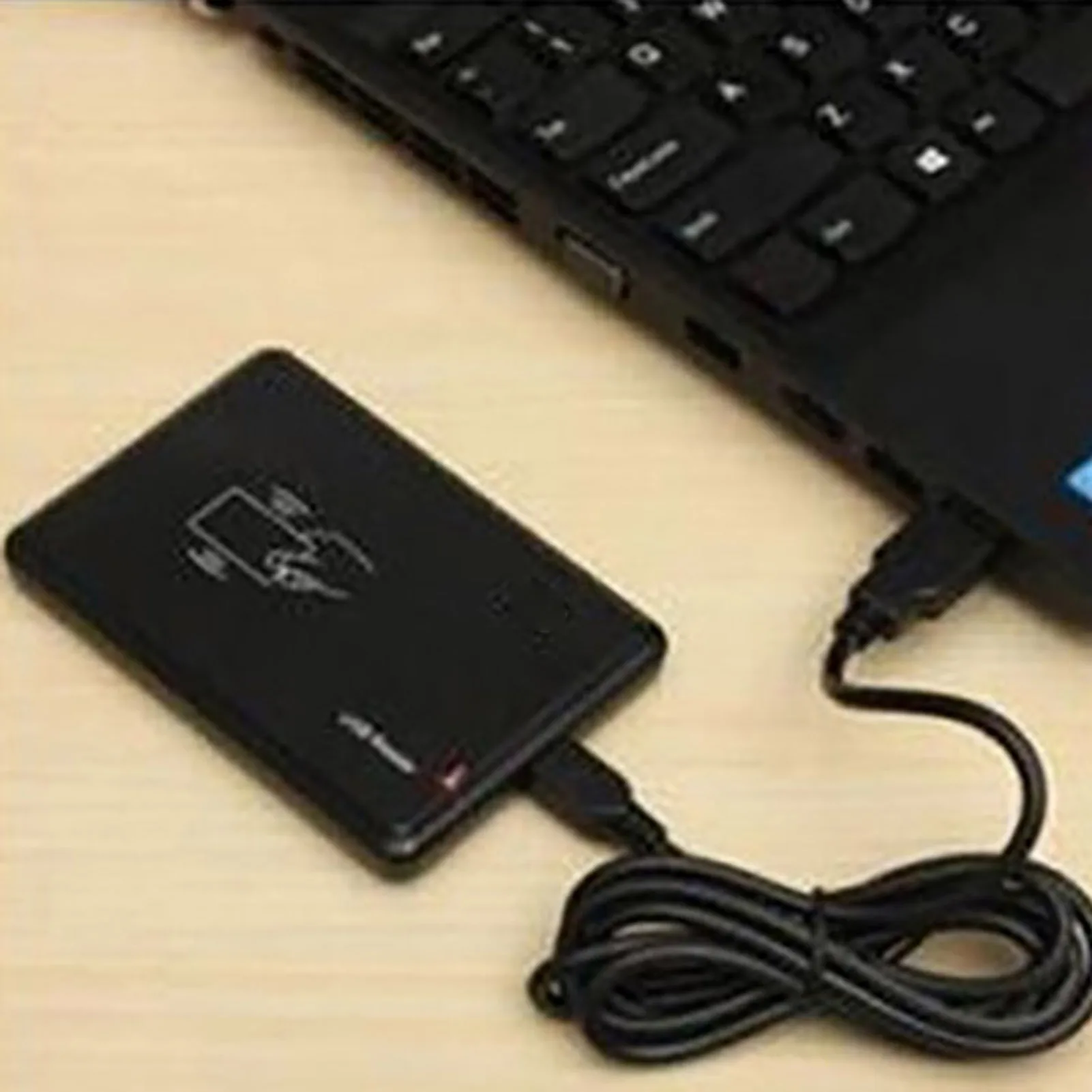 USB Interface Card Reader Convenient Fast Read Card Number for Laptops Tablets IC/ID Card