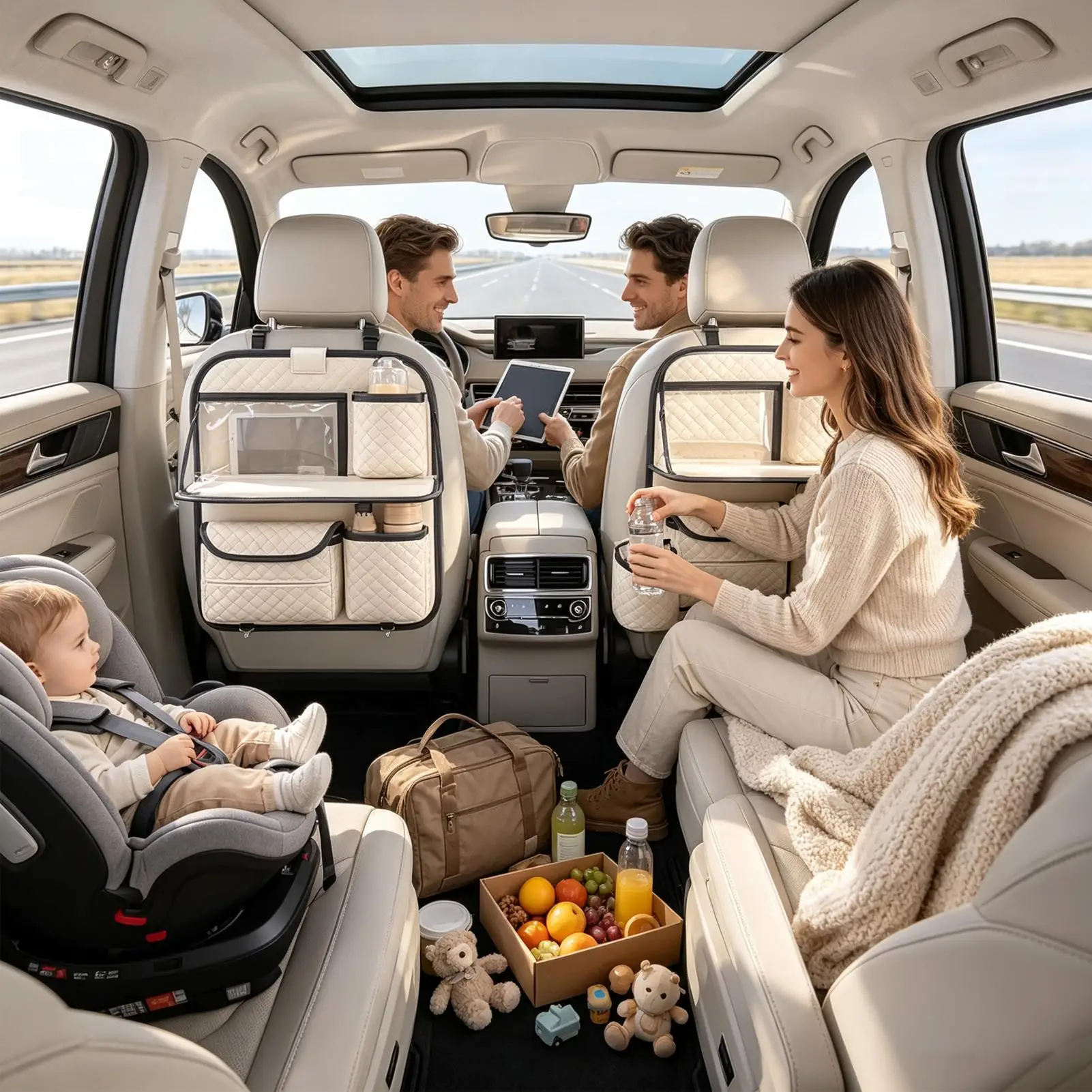 back-of-seat-car-organizer-kick-mat-easy-install-storage-pouch-seat-back-organizer-with-cup-holder-for-phone-bottles-wipes