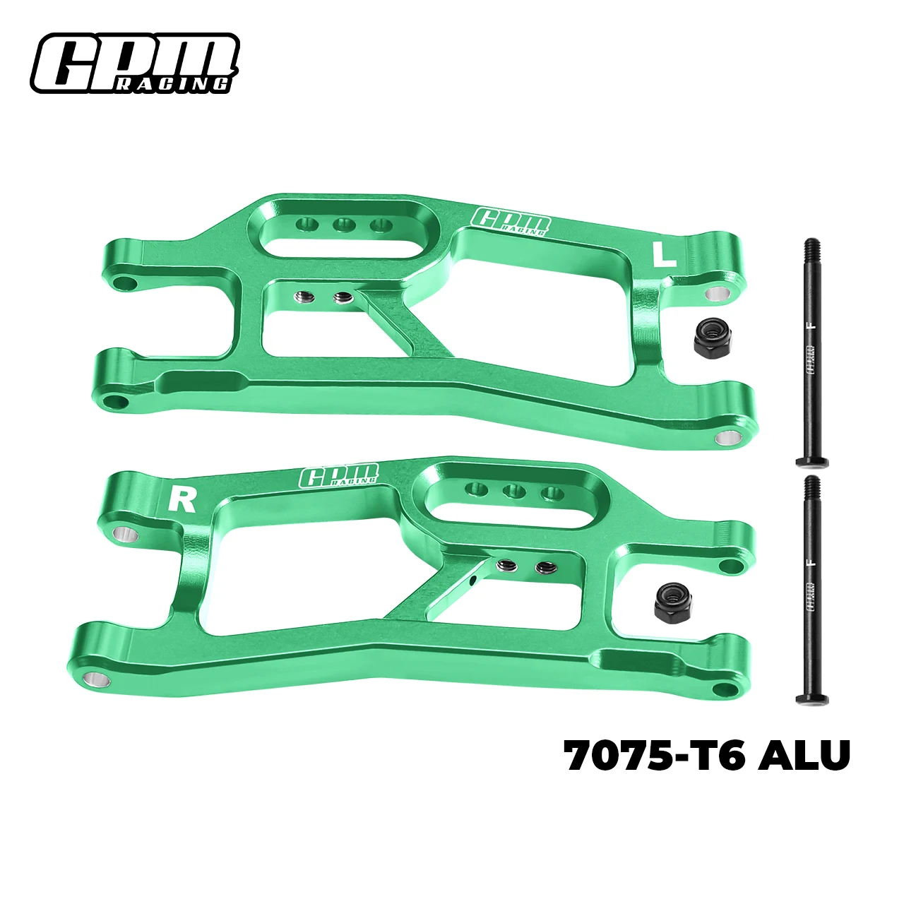 Brazos de suspensión inferiores delanteros de aleación GPM 7075 para TRAXXAS Mini XRT VXL 3S 10725