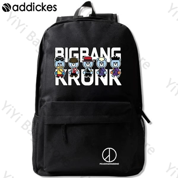 G Dragon Bigbang Backpack Kpop Fashion BIGBANG Cartoon Print