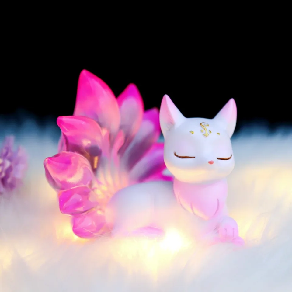 New Nine Tailed Fox Blind Box Action Figure Toy Rose Fairy Mystery