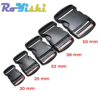 2 Teile/paket 20 ~ 50mm Kunststoff Hardware Dual Einstellbare Seite Release Schnallen Molle Taktische Rucksack Gürtel Tasche Teile gurtband