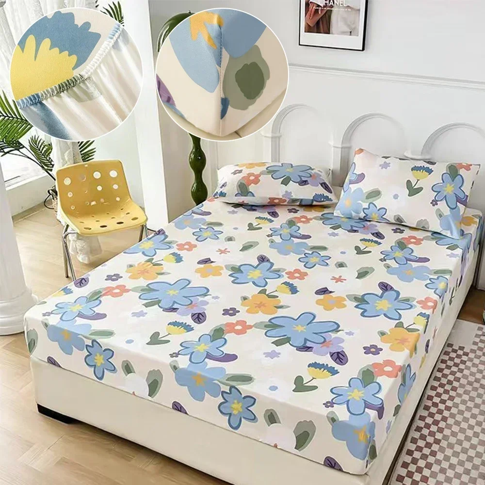 

Four Seasons Simple Fashion Printing Bedspread Bedding Supplies (including Pillowcases) ropa de cama bed sheets and pillowcases