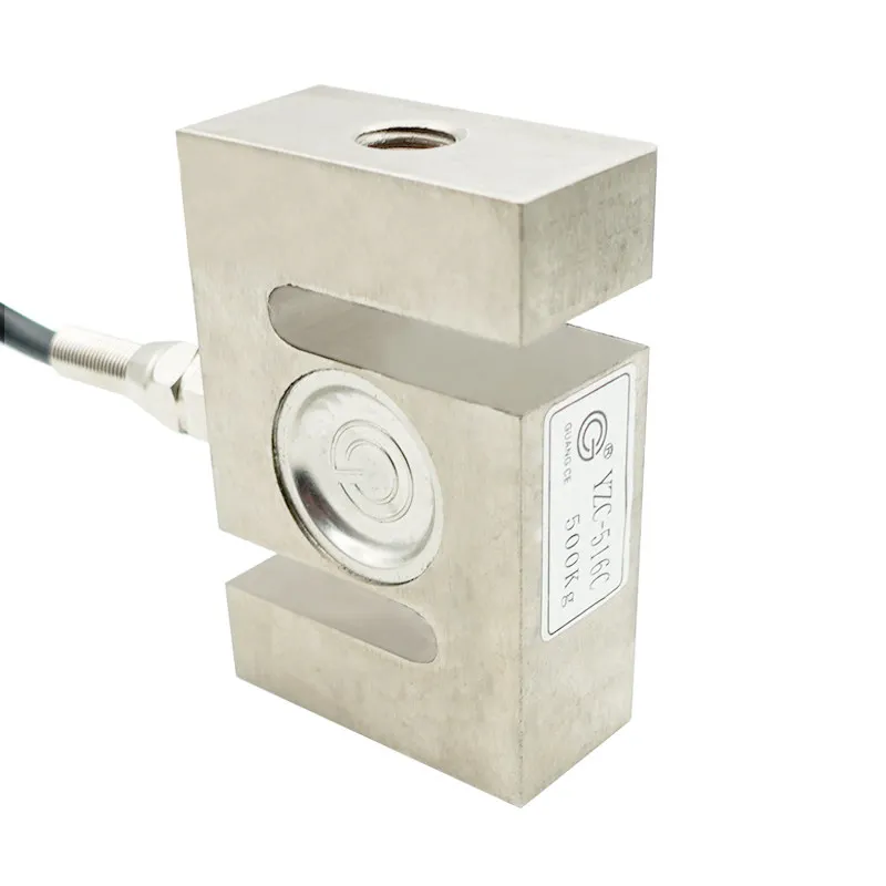 Wide measurement YZC-516C weighing sensor 100/300/500kg/1t/2t tensile pressure sensor S type
