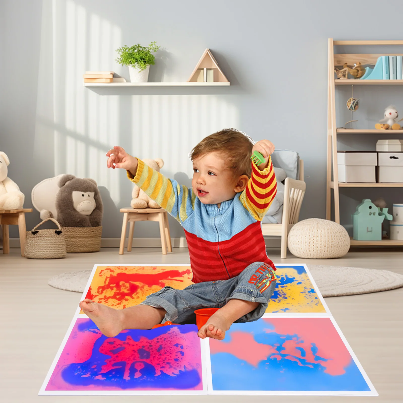 

Sensory Play Mat for Kids, Fun Upgrade to Elevate Your Kids, 4 PCs