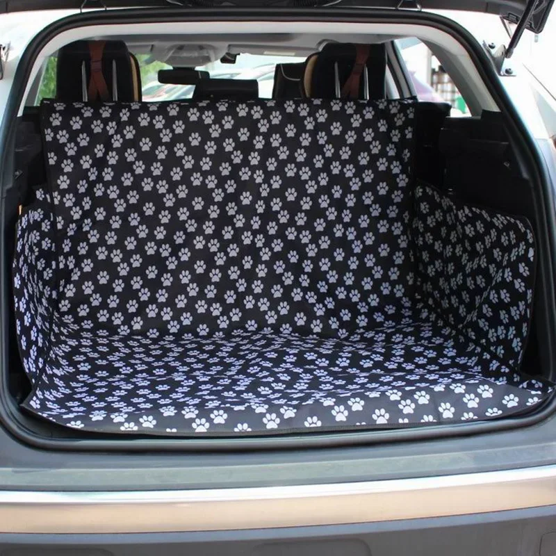 Dog Car Seat Cover Trunk Case Dog Car Transporter Mat Pad 600D Oxford Dog Car Seat Cover Hammock Dog Car Trunk Protection