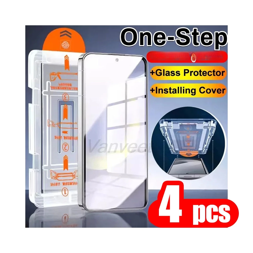 

1-4PCS Screen Protector For Samsung A56 5G A15 A16 A55 A54 A17 Dust Free For Samsung A13 4G A32 A50 A51 A14 A05 Tempered Glass