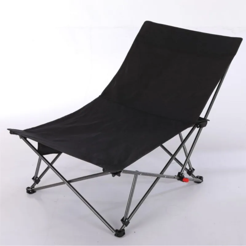 DZ Outdoor New Folding Chair Adjustable Camping Leisure Chair New Portable Short Leg Chair Backrest Folding Fishing Lounge Chair