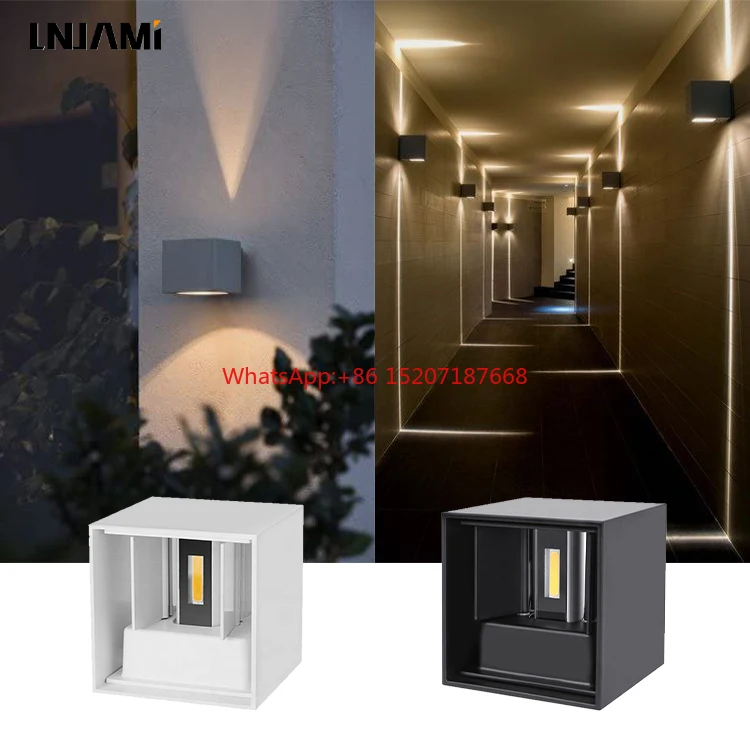 

2023 Waterproof 6W 10W Adjustable Beam Angle Wall Lamp LED Up And Down Wall Light For Outdoor