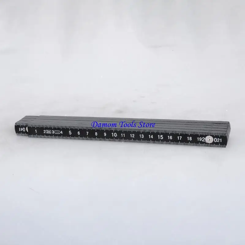 

57BE Professional 2m Folding Ruler Measuring Instrument With Metal Rivets Design For Reliable Use In Construction And Design