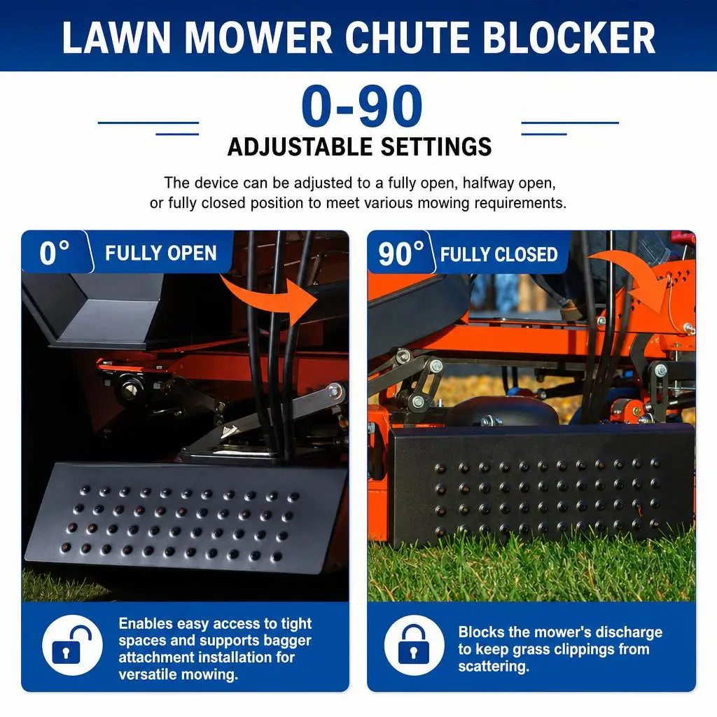 ACS6000ULS 088-6003-00 Advanced Chute System Chute Blocker For Most ZT Mowers Ferris Exmark Gravely Hustler Toro