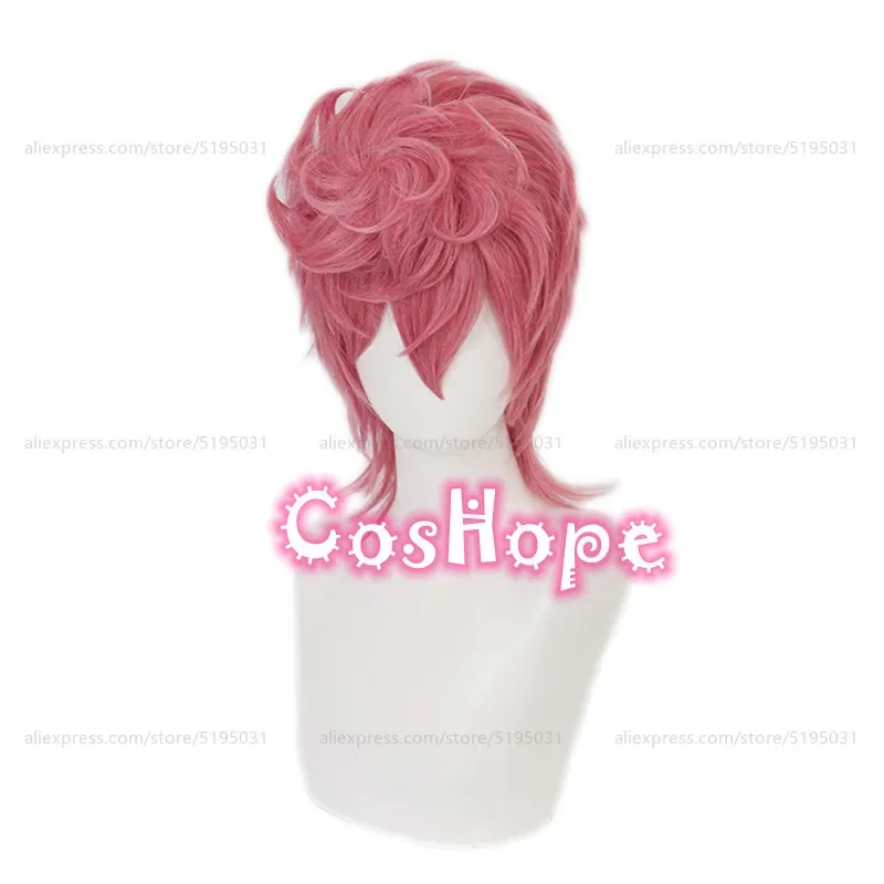 Trish Una Wig  Cosplay Women 40cm Pink Wig Cosplay Anime Cosplay Wigs Heat Resistant Synthetic Wigs